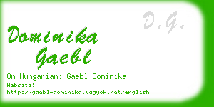 dominika gaebl business card